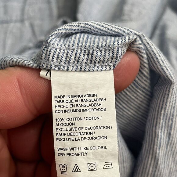 IZOD Saltwater Shirt Button up Relaxed Soft Cotton Camp‎ Casual XL EUC - Picture 8 of 11